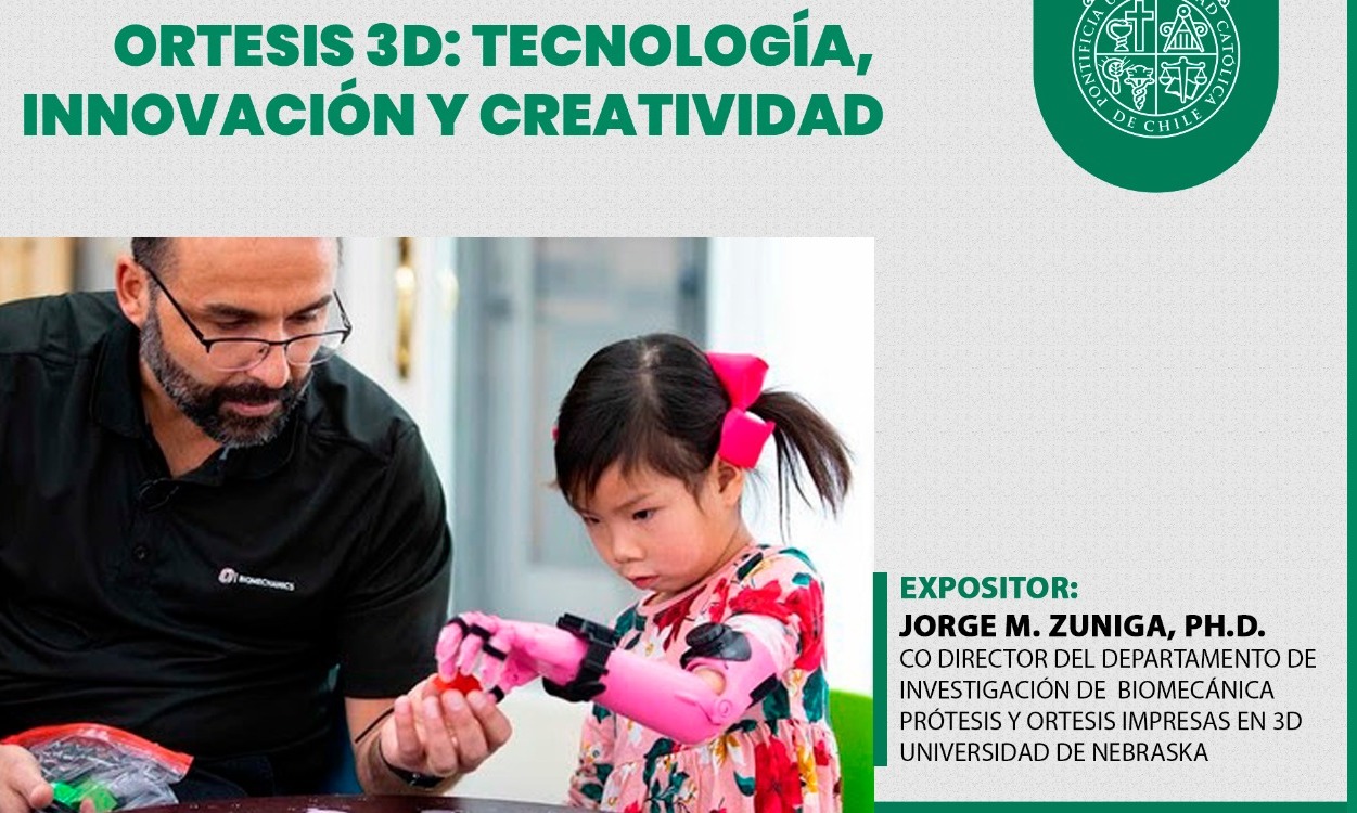 Carrera de Terapia Ocupacional UC realizó charla con chileno experto en biomecánica humana en prótesis 3D