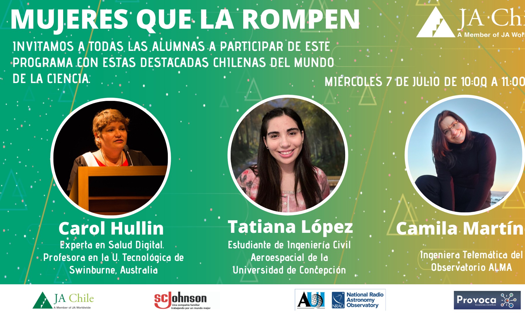 "Mujeres que la rompen" reunirá a chilenas destacadas en STEM