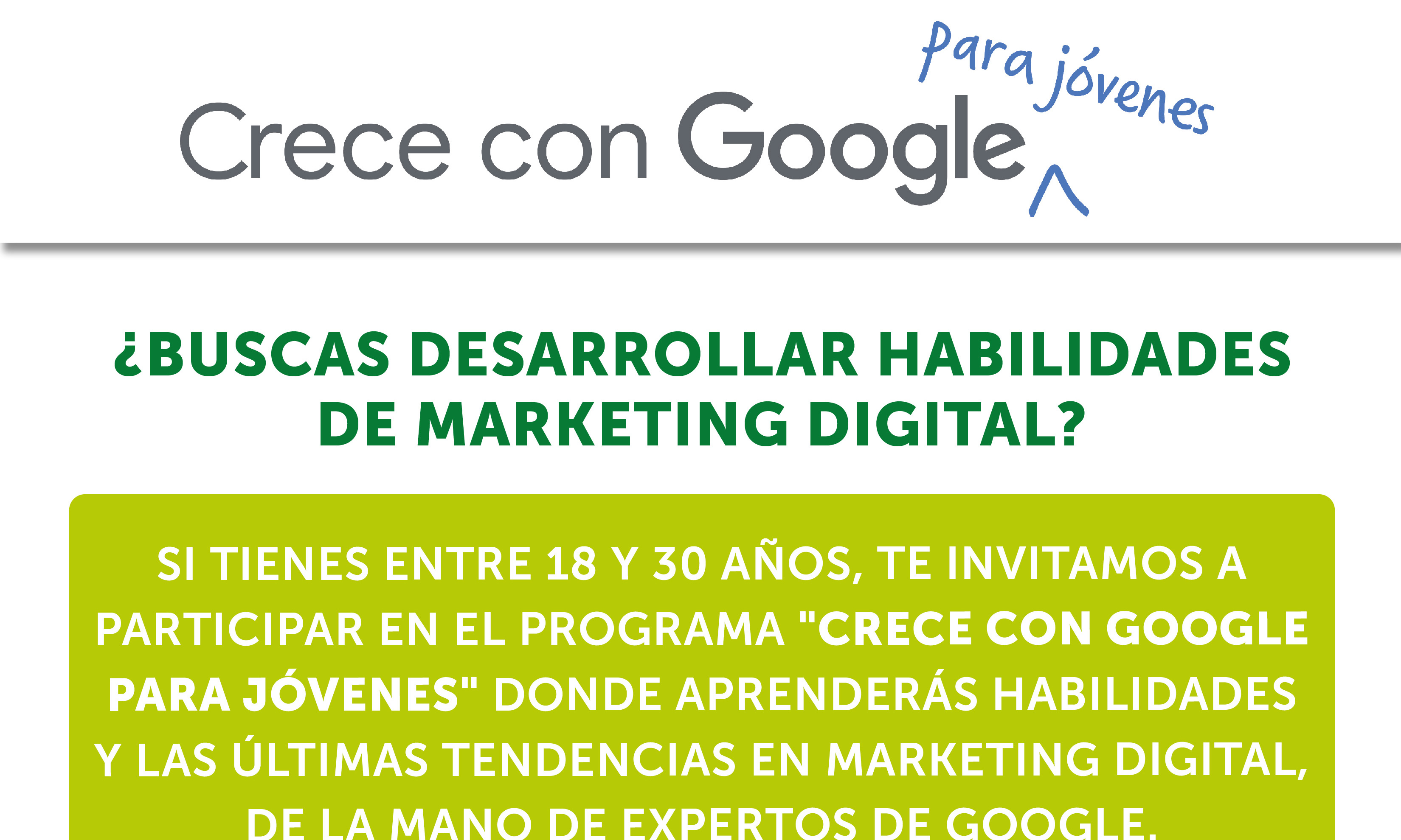 Google y Junior Achievement lanzan en Chile convocatoria “Crece con Google para Jóvenes” 