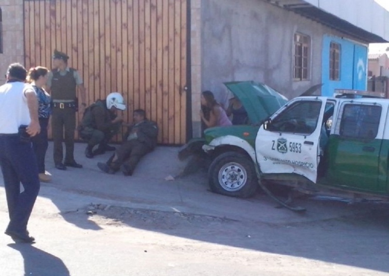 Carabinero de Paillaco sufrió violento accidente de tránsito mientras cumplía funciones en Alto Hospicio