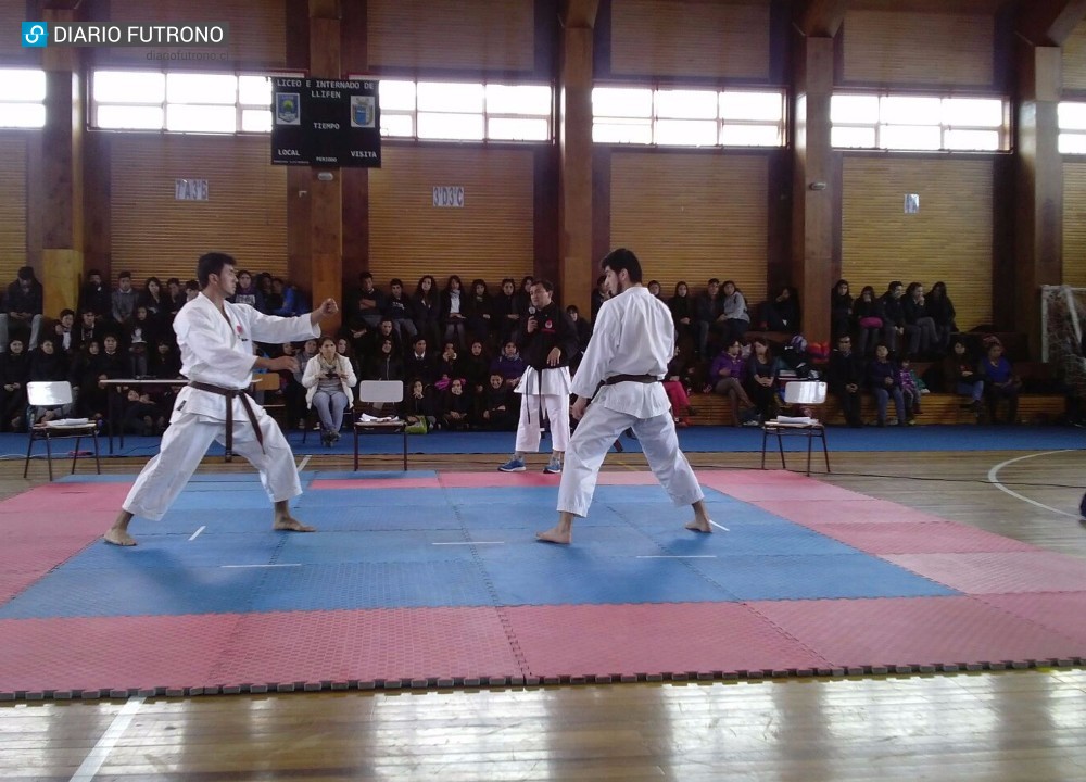 Todo un éxito el Primer Campeonato Karate Liceo Rural Llifén 2015