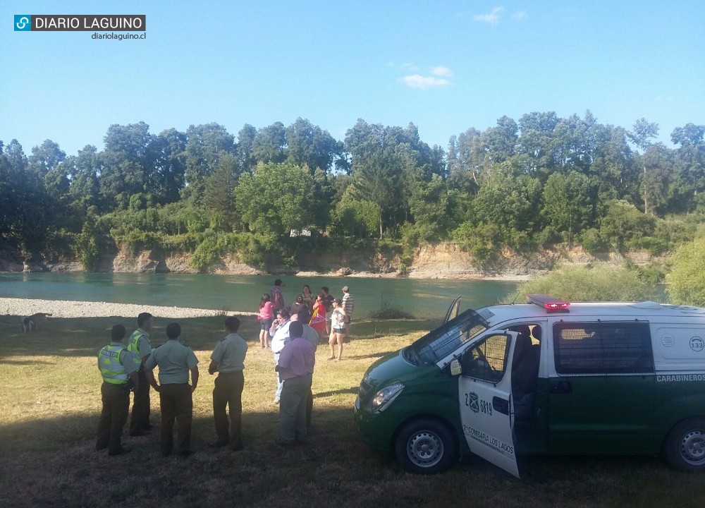 Antilhue: Dos menores lograron ser rescatados del río San Pedro