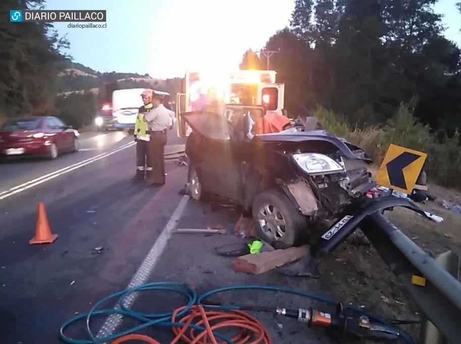 Víctima de accidente en ruta Paillaco – Valdivia es de Santiago