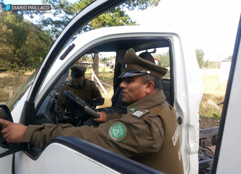 SIP de Paillaco recuperó dos vehículos con encargo de robo en sector rural de Futrono
