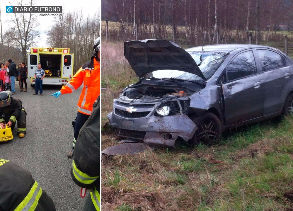 Tres lesionados tras accidente en la precordillera de Futrono