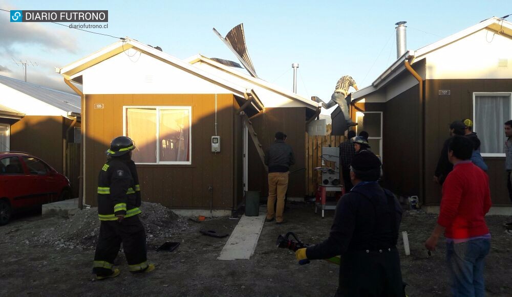 Principio de incendio en Los Castaños movilizó a Bomberos de Futrono