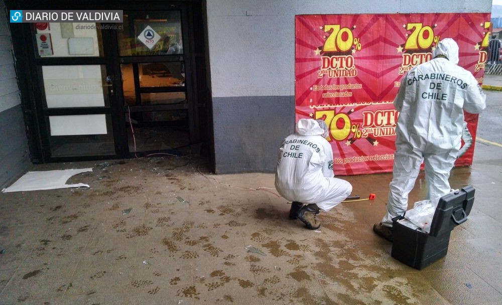 Carabineros investiga robo frustrado a cajero automático en supermercado de Valdivia