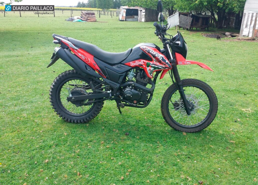 Antisociales robaron moto desde el patio de una casa en Paillaco