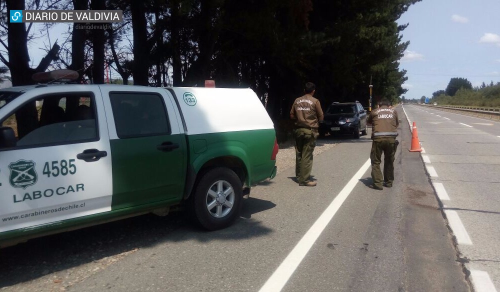 En la carretera apareció auto utilizado en asalto a sucursal bancaria en Arauco, planta Valdivia