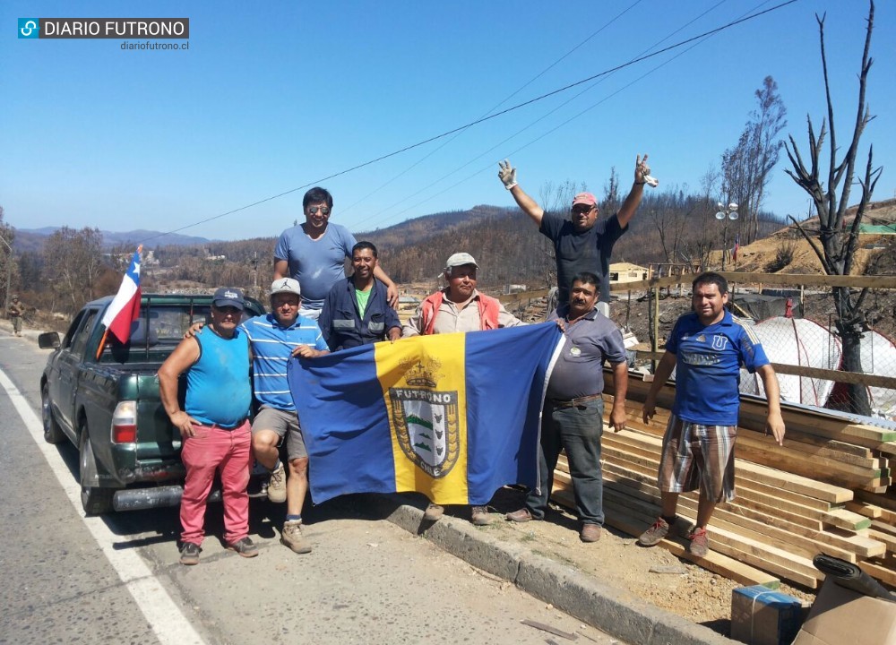 Conoce a los trabajadores futroninos que reconstruyeron el hogar de una familia de Santa Olga