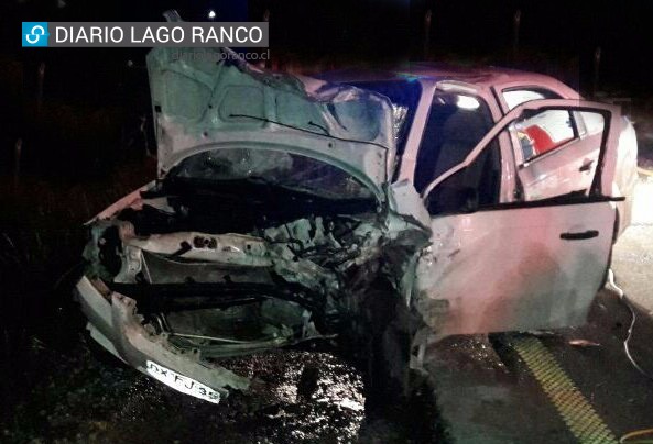 Tragedia en Lago Ranco: un hombre de Puerto Montt falleció en colisión frontal