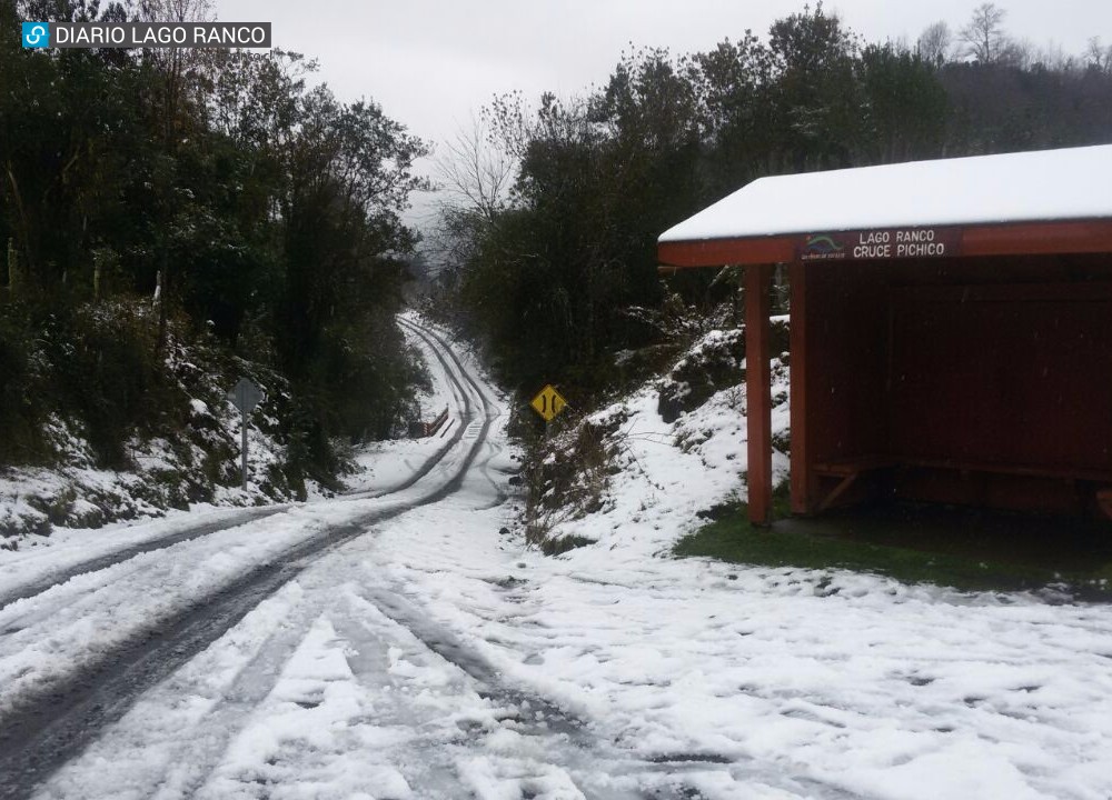 Seguirá nevando en Los Ríos este fin de semana