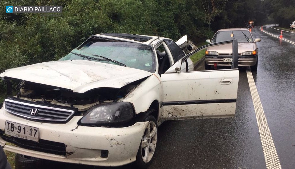Dos accidentes en ruta paillaco-Valdivia dejan varios lesionados