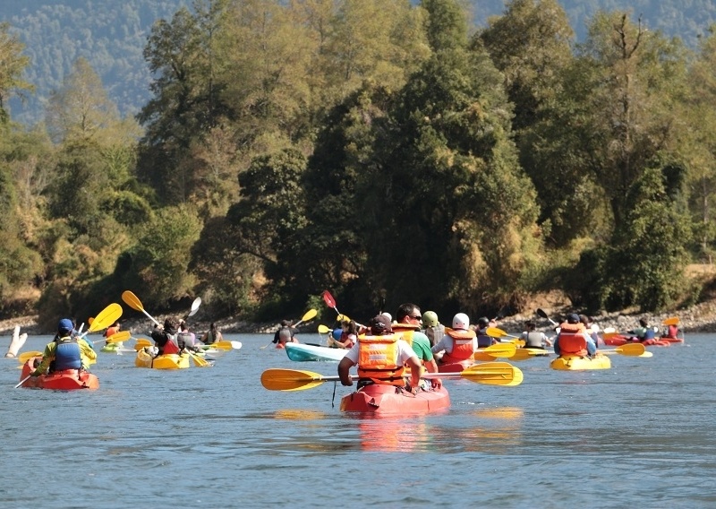 Todo un éxito resultó la bajada del Río Calcurrupe, llegaron más de 40 participantes