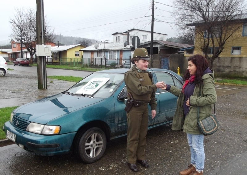 En Inés de Suárez apareció vehículo robado en pleno centro de Valdivia