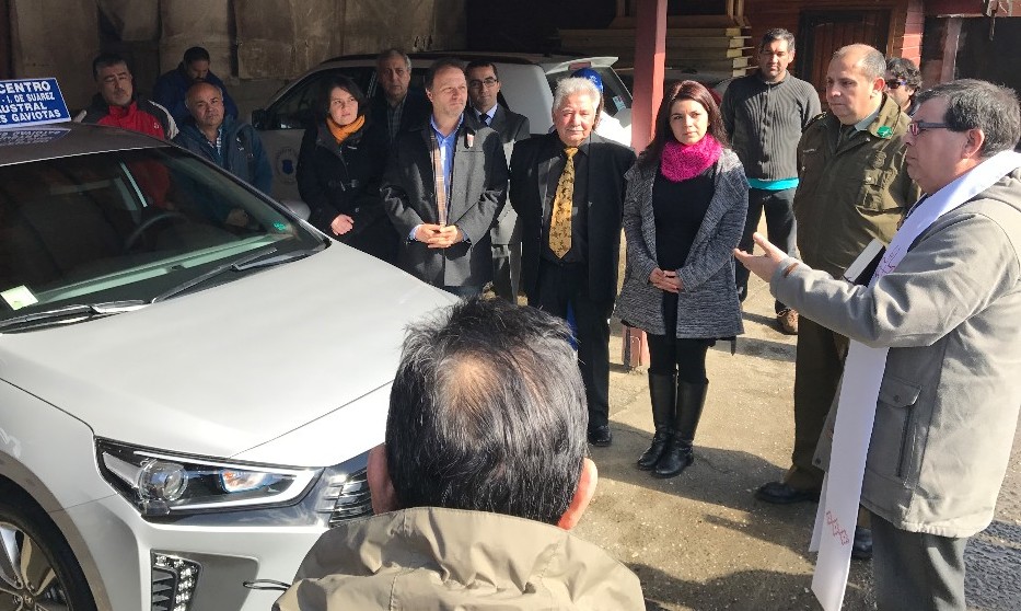 Línea 45 presentó taxi colectivo con tecnología híbrida en Valdivia