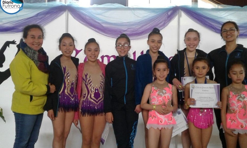 Club de gimnasia rítmica de Futrono participó en evento deportivo en Valdivia