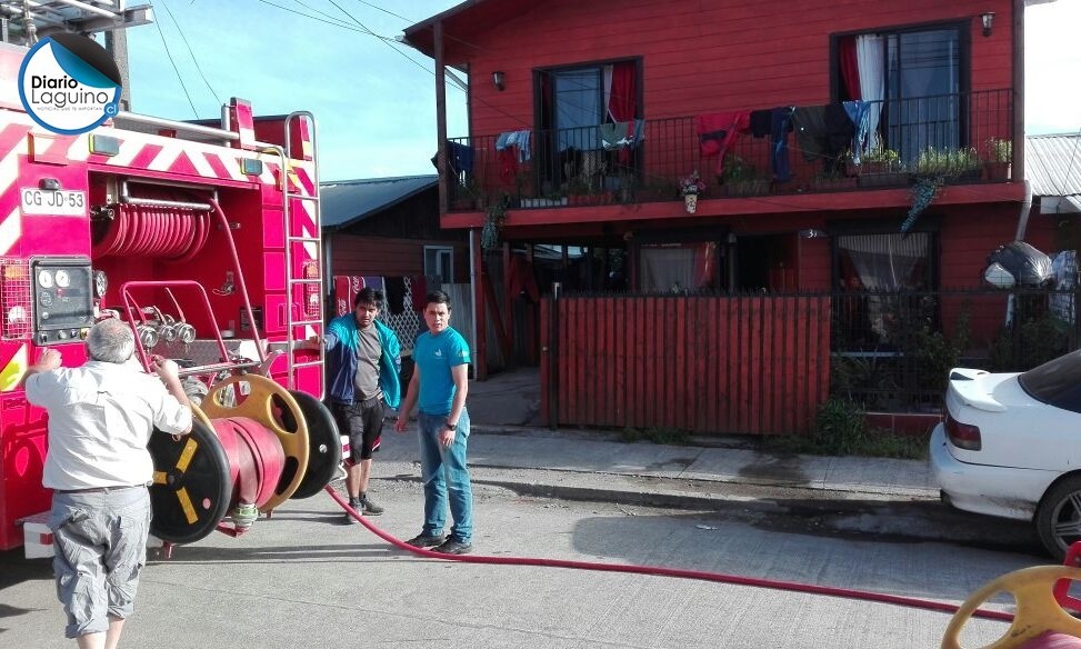 Controlado inicio de incendio por los dueños de la propiedad afectada