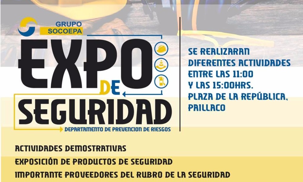Grupo Socoepa invita a la 1° Expo Seguridad 2017 que se realizará en Paillaco