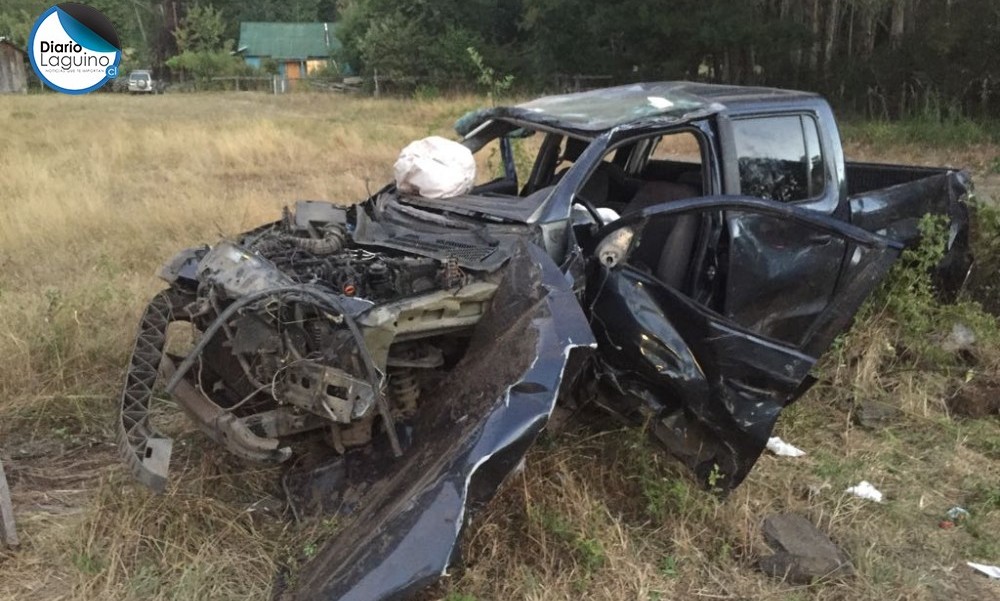 Conductor ebrio provocó colisión que dejó dos heridos en ruta Los Lagos-Panguipulli