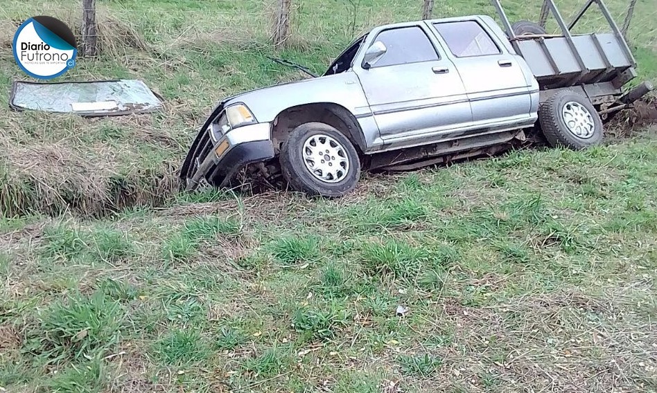 Una persona lesionada tras accidente en la ruta Futrono-Nontuelá