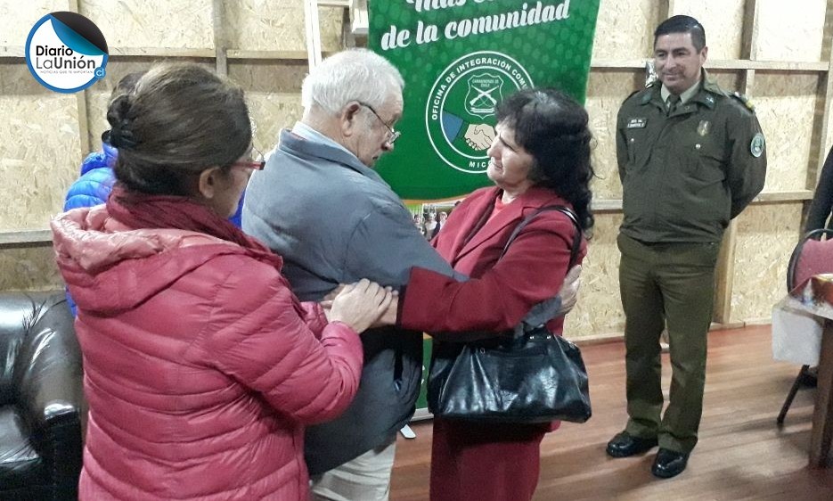 Carabineros de La Unión reunió a padre e hija después de 60 años