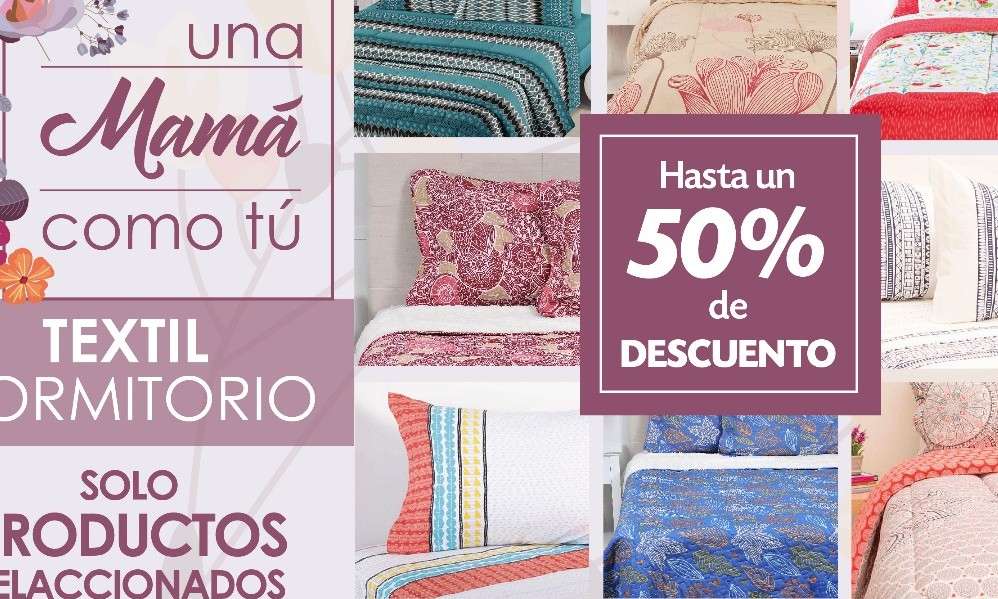 Textil dormitorio con hasta un 50% de descuento en Comercial Socoepa