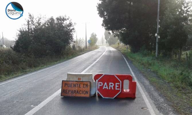 Comenzaron trabajos de mejoramiento del puente Puchaura en Los Lagos