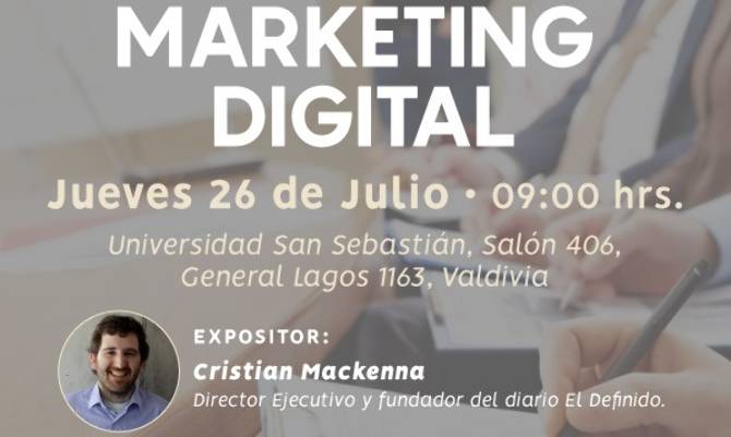 [ÚLTIMOS CUPOS] Experto en marketing digital dará charla gratuita este jueves en Valdivia