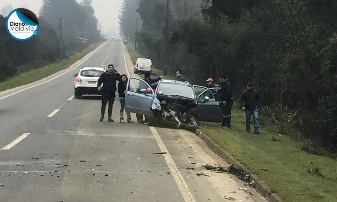 Accidente de tránsito en ruta Valdivia-Paillaco