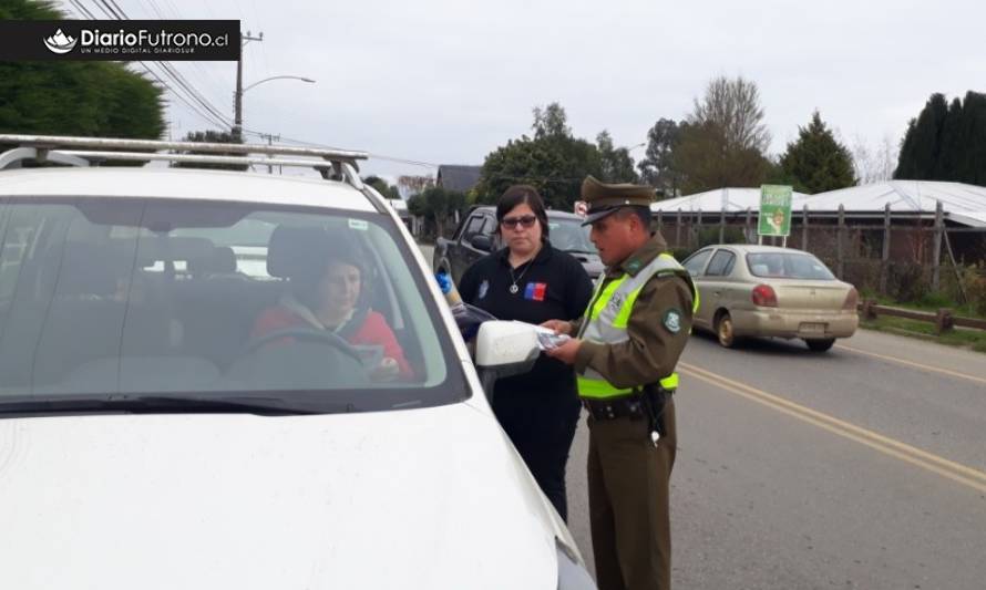 Carabineros encabeza campaña preventiva estas Fiestas Patrias en Futrono