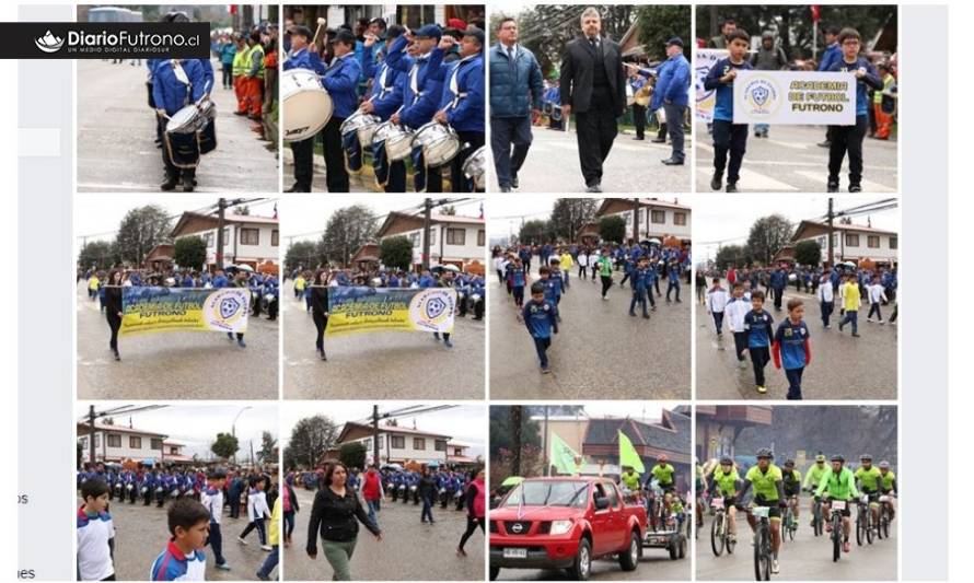 Recuerdos fotográficos del impecable desfile de las instituciones de Futrono 