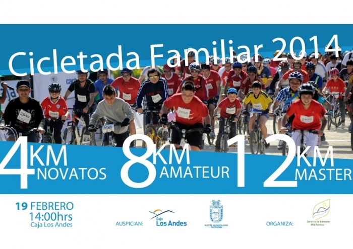 Se invita a participar de la Cicletada Familiar 2014