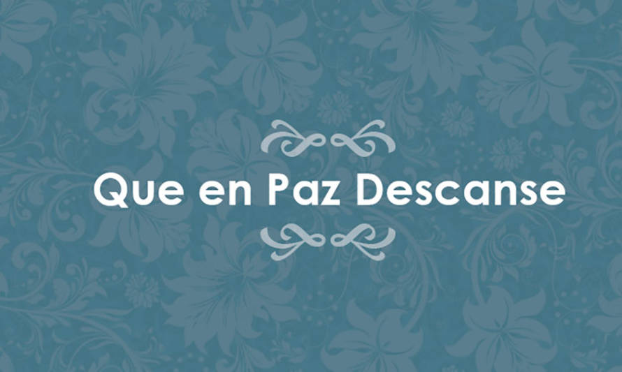 Agradecimiento ante partida de Rigoberto Moisés Coronado Vidal Q.E.P.D