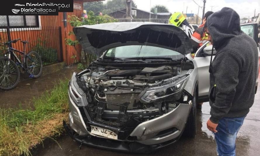 Core de Panguipulli y niño lesionados tras colisión en Paillaco