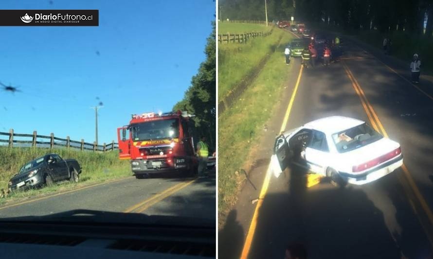 Madre e hija resultaron lesionadas en accidente de tránsito en Futrono