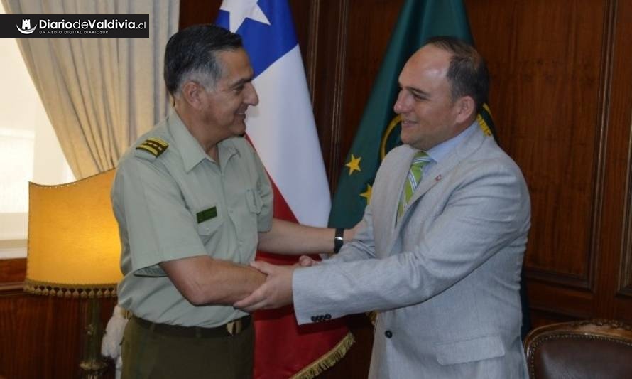 Intendente Asenjo se reunió con General Director de Carabineros para analizar seguridad en la región