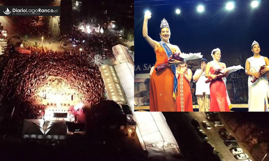 Lago Ranco coronó a su reina en compañía de Illapu y Leo Rey