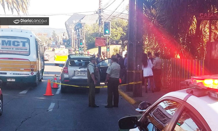 Con balacera y un detenido en Valdivia terminó robo de automóvil en Los Lagos