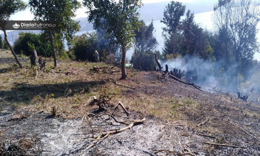 Bomberos controló incendio de pastizales en La Trafa
