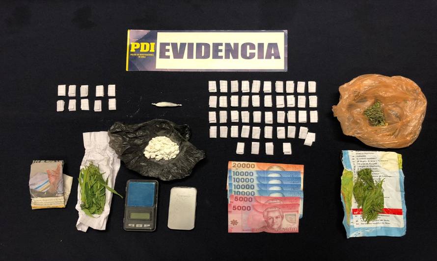 PDI detuvo a sujeto cuando realizaba transacción de droga en plena vía pública