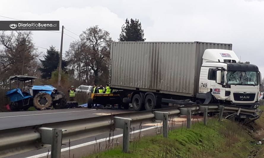 Unionino falleció en violento accidente de tránsito en la Ruta 5 Sur