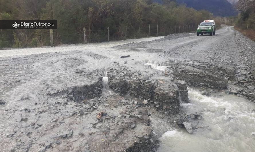 Desborde del estero loco mantuvo semi cortada la conexión con Hueinahue