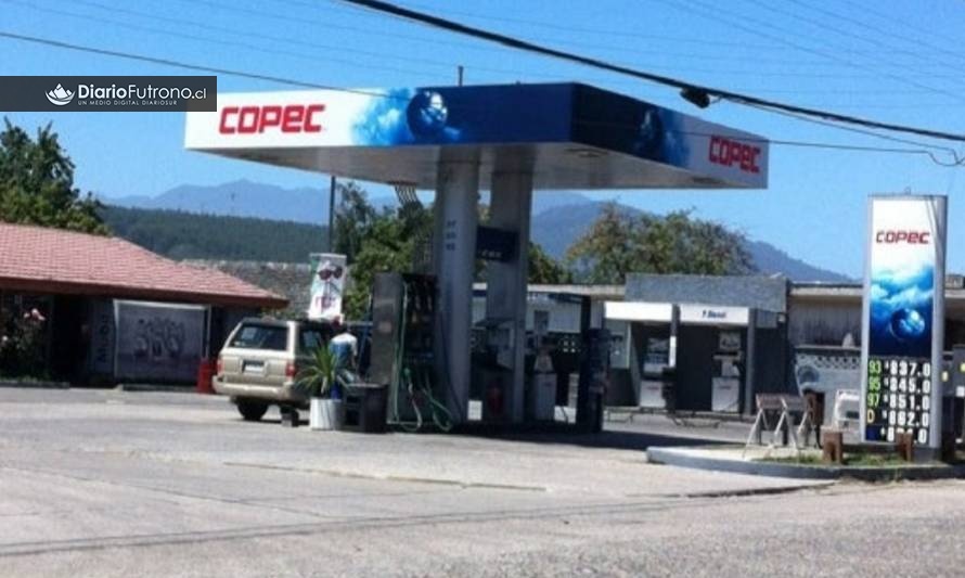 Buscan al autor de violento robo en servicentro Copec de Futrono