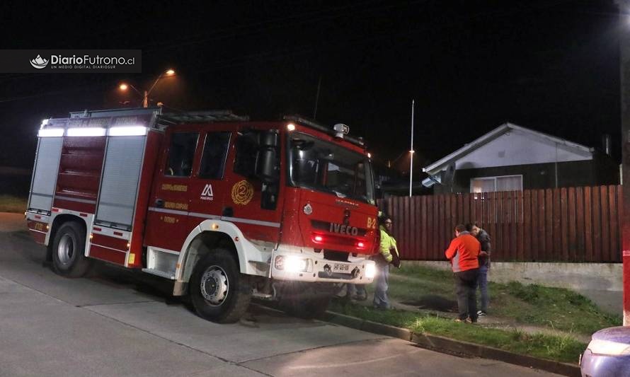 Bomberos controló falla de regulador de gas en casa de calle Germán Riesco