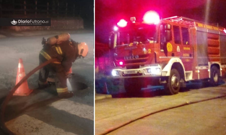 Voluntarios de la Segunda Compañía controlaron emergencia cerca del gimnasio municipal