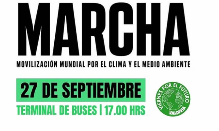Movilización mundial por el medioambiente se hará en Valdivia este viernes a las 17:00 horas