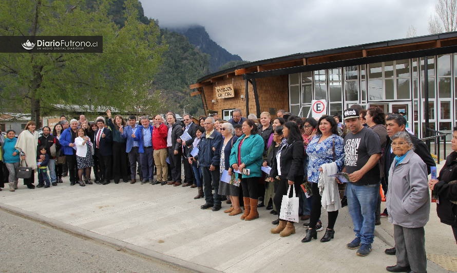 Comunidad llifenina inauguró bella posta inspirada en la cultura mapuche