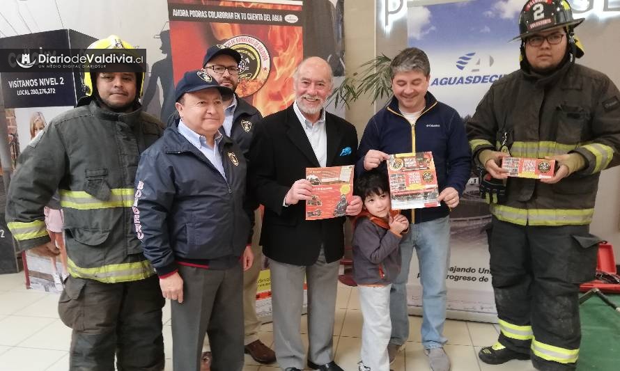 Bomberos de Valdivia lanzó campaña que permite colaborar a través de la cuenta de agua