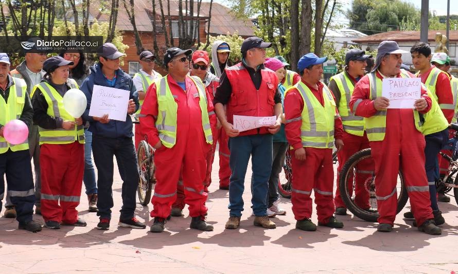 Trabajadores de Paillaco se unieron y marcharon para pedir justicia social